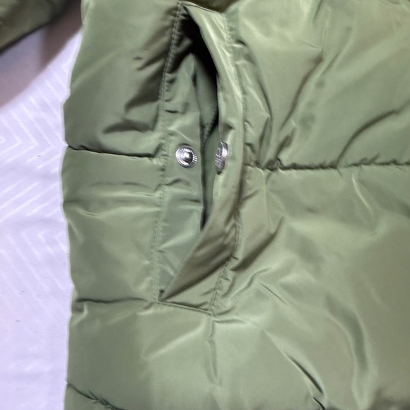 WeWoreWhat Olive Green Puffer Jacket or Vest Removable Sleeves XS NWOT - Picture 7 of 10